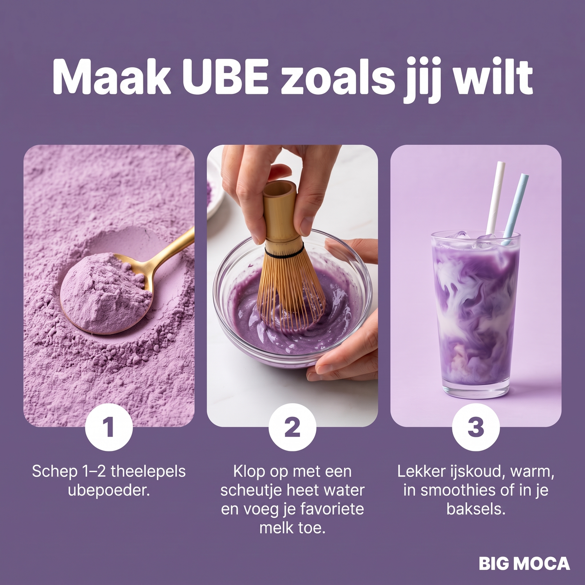 Maak UBE zoals jij wilt - in drie stappen een ube latte maken