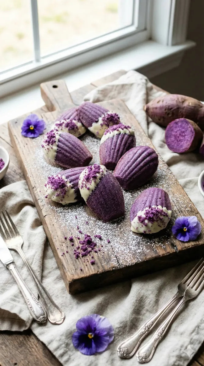 Ube madeleines