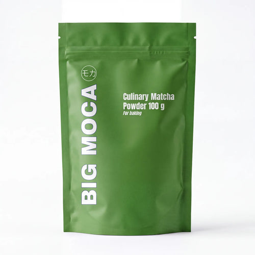 Big Moca Culinary Matcha Powder 100g pouch - front
